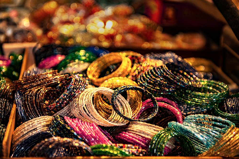 Colourful bangles Meena Bazaar, Delhi