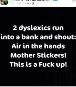 facebook dyslexia