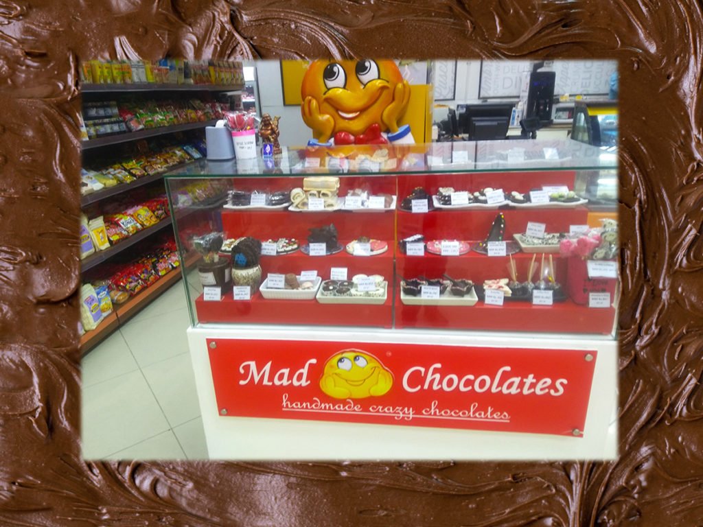 chocolate shop counter